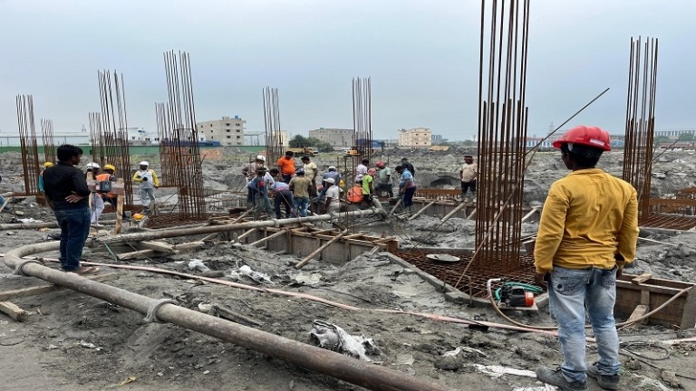 BLOCK-B SUB PILE CAP CONCRETING